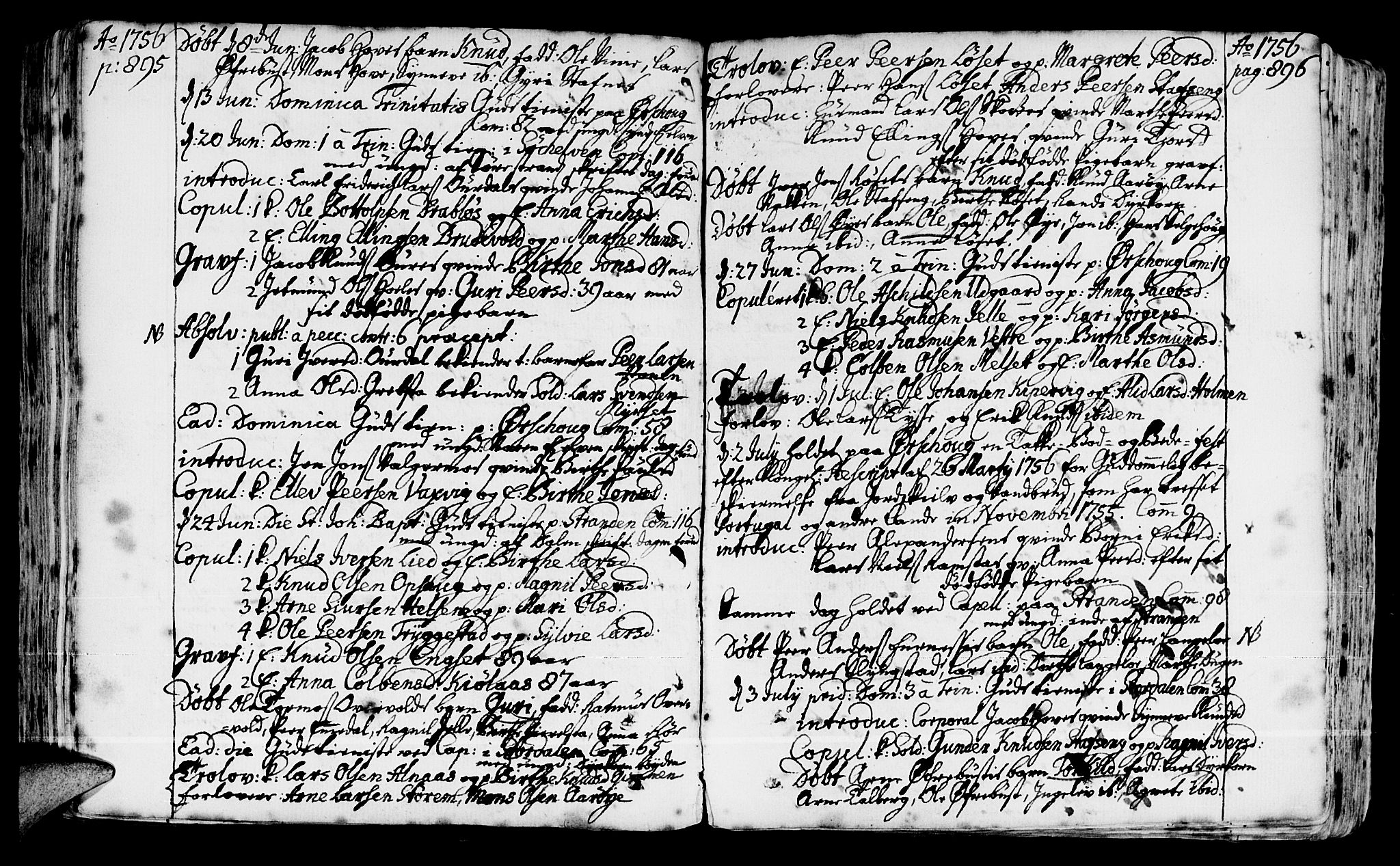 Kronologisk liste 1756, side 895-896.